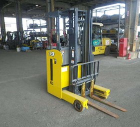 Xe nâng điện đứng lái 900 kg Komatsu FB09RS-15 – Nâng cao 3,3 m – Serial 159080