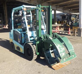 Xe nâng điện 3 tấn Komatsu FE30-1 kẹp giấy (kẹp tròn) – Serial 301003