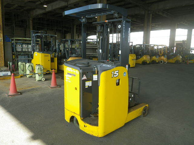 Xe nâng điện đứng lái Komatsu FB15RLF-15 – Serial 160604 – Dòng 1.5 tấn, nâng cao 4.7 mét, cấu hình kho lạnh