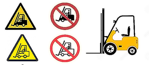 Biển cảnh báo xe nâng phổ biến giúp giảm thiểu tai nạn trong kho vận và nhà máy