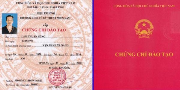 Chứng chỉ xe nâng là gì? Có mấy loại?